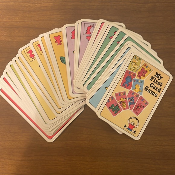 Discovery Toys My First Card Game Vintage 1983 W Germany Attenburge-Stralsunder - Picture 2 of 2